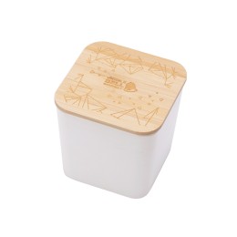 Eмкость для хранения «Flake», бежевый, натуральный, с гравировкой