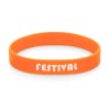 Силиконовый браслет "Forest" 202*12 мм, оранжевый