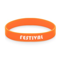 Силиконовый браслет "Forest" 202*12 мм, оранжевый