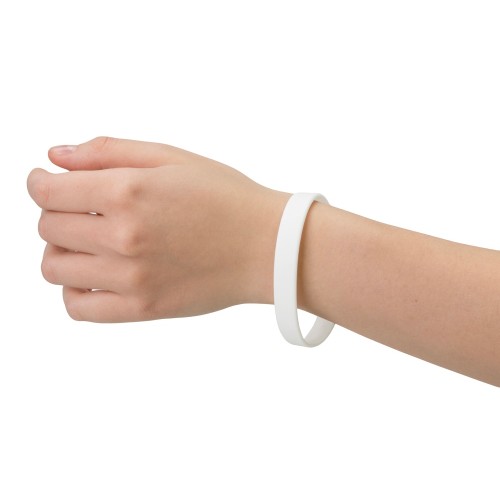 Силиконовый браслет "Forest" 202*12 мм, белый