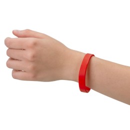 Силиконовый браслет "Forest" 202*12 мм, красный
