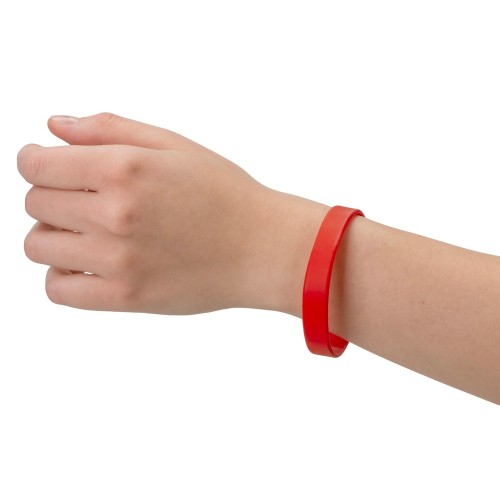 Силиконовый браслет "Forest" 202*12 мм, красный
