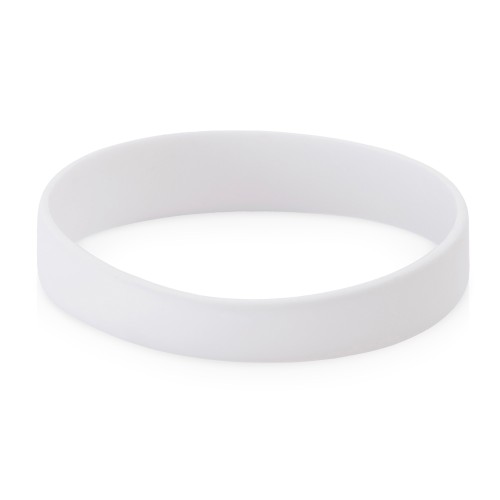 Силиконовый браслет "Forest" 202*12 мм, белый