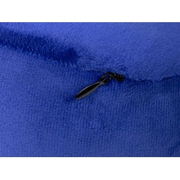 Подушка TORBER, дорожная, с эффектом памяти, синяя, полиэстер+спандекс