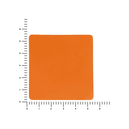 ПАТЧ КВАДРАТ soft-touch (оранжевый ) 5,5 х 5,5 см
