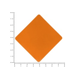 ПАТЧ РОМБ soft-touch (оранжевый) 7,6 х 7,6 см