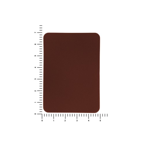 ПАТЧ ПРЯМОУГОЛНЫЙ nubuk (коричневый ) 5,0 х 7,0 см