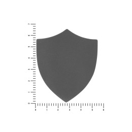 ПАТЧ ЩИТ nubuk (серый) 6,6 х 5,5 см