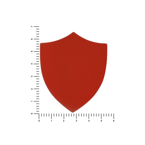 ПАТЧ ЩИТ nubuk (красный) 6,6 х 5,5 см