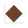 ПАТЧ РОМБ soft-touch (коричневый) 7,6 х 7,6 см