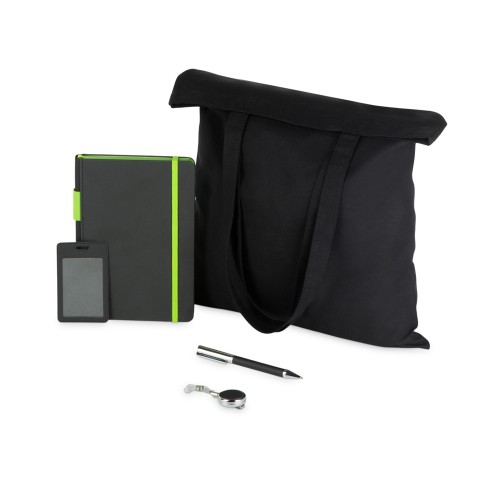 Welcome pack "Favorite Boss", черный/зеленое яблоко