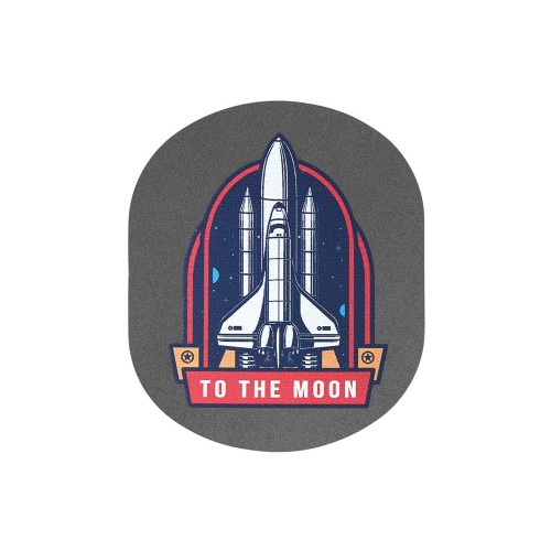 ПАТЧ ОВАЛ nubuk (серый) 6,0 х 5,0 см