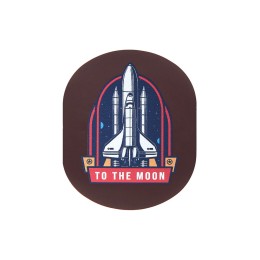 ПАТЧ ОВАЛ soft-touch (коричневый ) 6,0 х 5,0 см