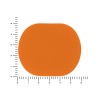 ПАТЧ ОВАЛ soft-touch (оранжевый ) 6,0 х 5,0 см