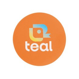 ПАТЧ КРУГ soft-touch (оранжевый ) 6,0 х 6,0 см