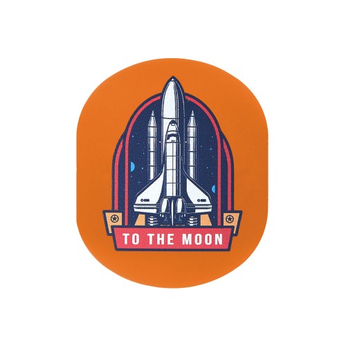 ПАТЧ ОВАЛ soft-touch (оранжевый ) 6,0 х 5,0 см