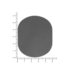 ПАТЧ ОВАЛ nubuk (серый) 6,0 х 5,0 см