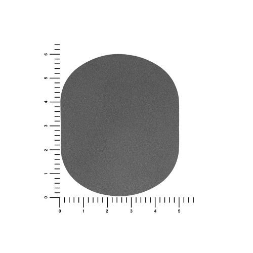 ПАТЧ ОВАЛ nubuk (серый) 6,0 х 5,0 см