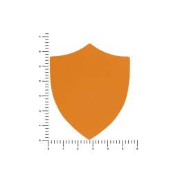 ПАТЧ ЩИТ soft-touch (оранжевый ) 6,6 х 5,5 см