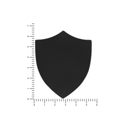ПАТЧ ЩИТ soft-touch (чёрный) 6,6 х 5,5 см