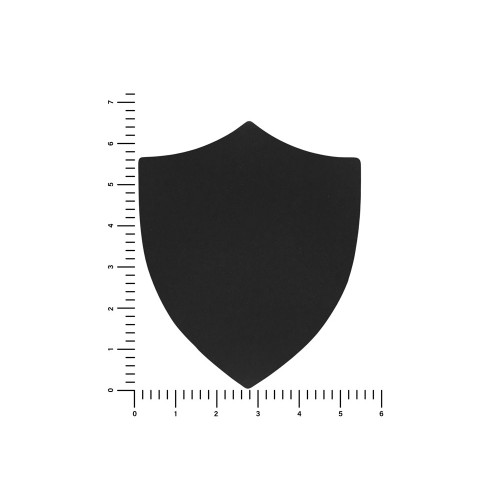 ПАТЧ ЩИТ soft-touch (чёрный) 6,6 х 5,5 см
