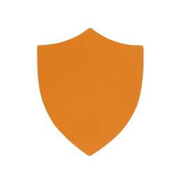 ПАТЧ ЩИТ soft-touch (оранжевый ) 6,6 х 5,5 см