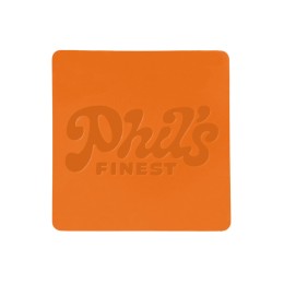 ПАТЧ КВАДРАТ soft-touch (оранжевый ) 5,5 х 5,5 см