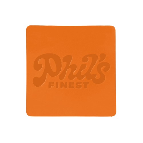 ПАТЧ КВАДРАТ soft-touch (оранжевый ) 5,5 х 5,5 см