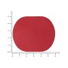 ПАТЧ ОВАЛ nubuk (красный) 6,0 х 5,0 см