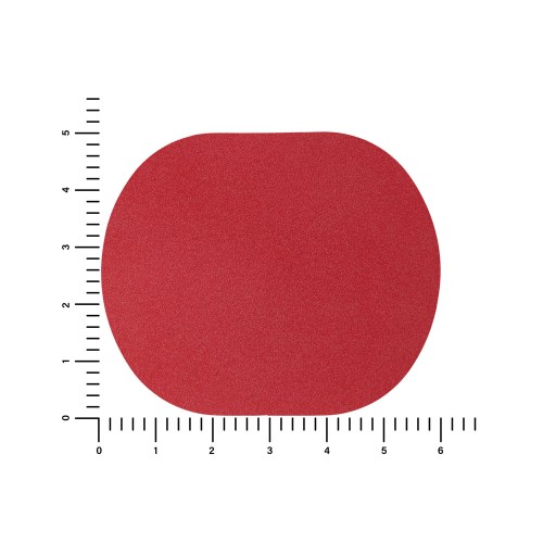 ПАТЧ ОВАЛ nubuk (красный) 6,0 х 5,0 см