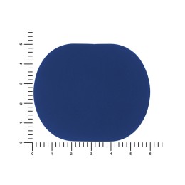 ПАТЧ ОВАЛ soft-touch (синий) 6,0 х 5,0 см