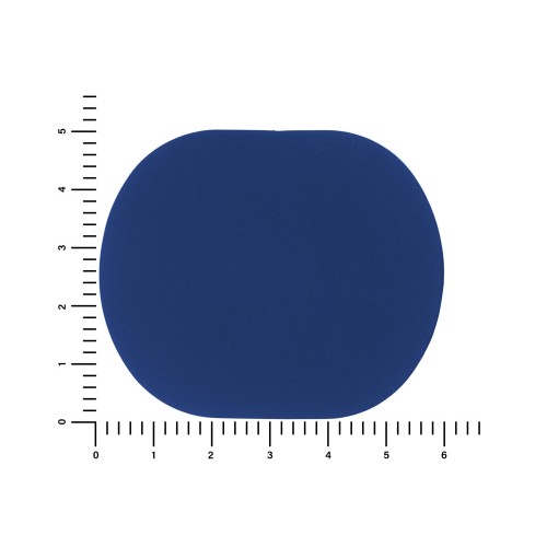 ПАТЧ ОВАЛ soft-touch (синий) 6,0 х 5,0 см