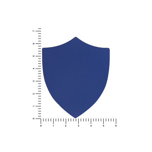 ПАТЧ ЩИТ soft-touch (синий) 6,6 х 5,5 см