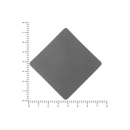 ПАТЧ РОМБ nubuk (серый) 7,6 х 7,6 см