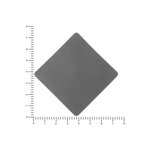 ПАТЧ РОМБ nubuk (серый) 7,6 х 7,6 см