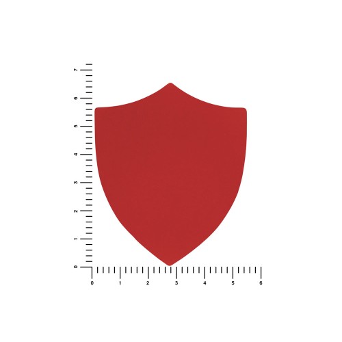 ПАТЧ ЩИТ soft-touch (красный) 6,6 х 5,5 см