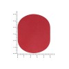 ПАТЧ ОВАЛ nubuk (красный) 6,0 х 5,0 см