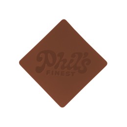 ПАТЧ РОМБ soft-touch (коричневый) 7,6 х 7,6 см