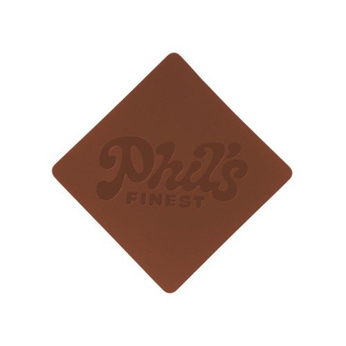 ПАТЧ РОМБ soft-touch (коричневый) 7,6 х 7,6 см