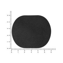 ПАТЧ ОВАЛ nubuk (чёрный) 6,0 х 5,0 см