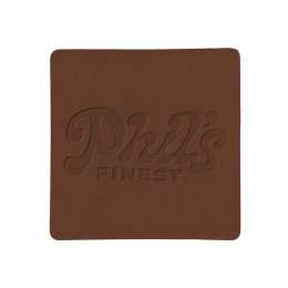 ПАТЧ КВАДРАТ nubuk (коричневый ) 5,5 х 5,5 см