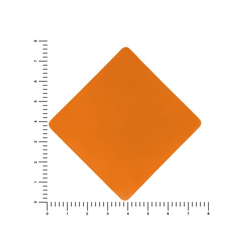 ПАТЧ РОМБ soft-touch (оранжевый) 7,6 х 7,6 см