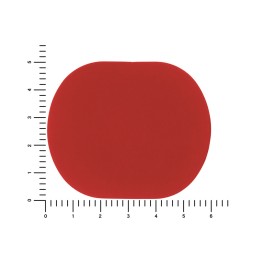ПАТЧ ОВАЛ soft-touch (красный) 6,0 х 5,0 см