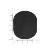 ПАТЧ ОВАЛ nubuk (чёрный) 6,0 х 5,0 см