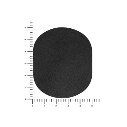 ПАТЧ ОВАЛ nubuk (чёрный) 6,0 х 5,0 см