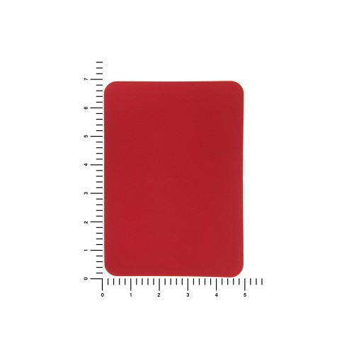 ПАТЧ ПРЯМОУГОЛНЫЙ soft-touch (красный) 5,0 х 7,0 см