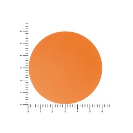 ПАТЧ КРУГ soft-touch (оранжевый ) 6,0 х 6,0 см
