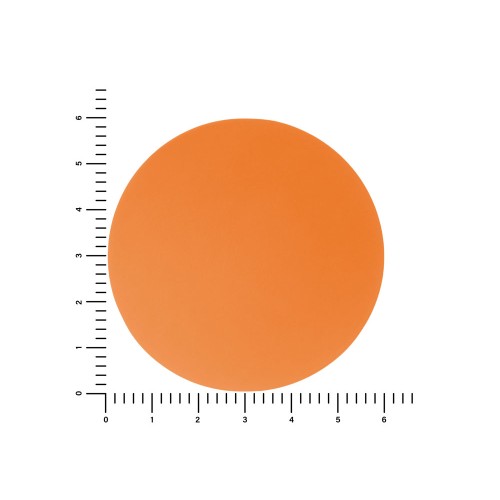 ПАТЧ КРУГ soft-touch (оранжевый ) 6,0 х 6,0 см