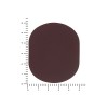 ПАТЧ ОВАЛ soft-touch (коричневый ) 6,0 х 5,0 см