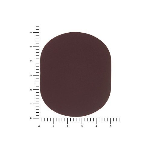 ПАТЧ ОВАЛ soft-touch (коричневый ) 6,0 х 5,0 см